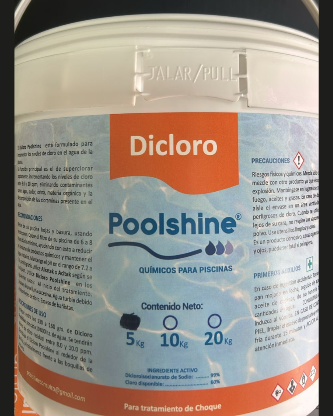 DICLORO EN POLVO HIT OK POOLSHINE 1 DICLORO EN POLVO HIT OK POOLSHINE